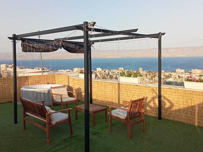 פנטהאוז ענק, נוף מטורף לכנרת, צמוד לקרית שמואל טבריה