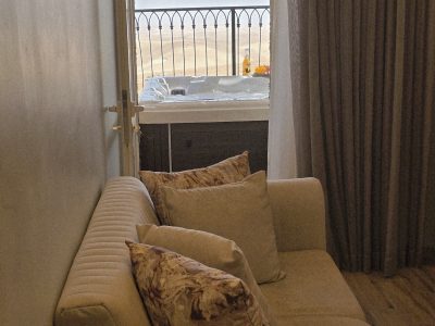 צימר מרפסת למדבר במעלה עמוס אזור ירושלים