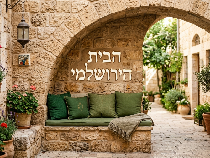 דירה ירושלמית , מרכז העיר ירושלים לשבתות,חגים ובין הזמנים.