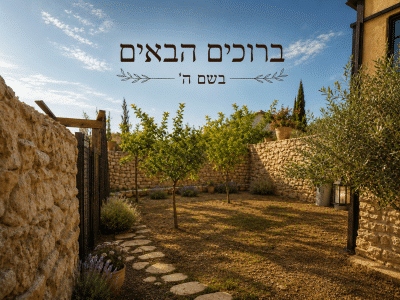 2 יחידות אירוח עם חצר גדולה ממוקמות בעיר העתיקה צפת