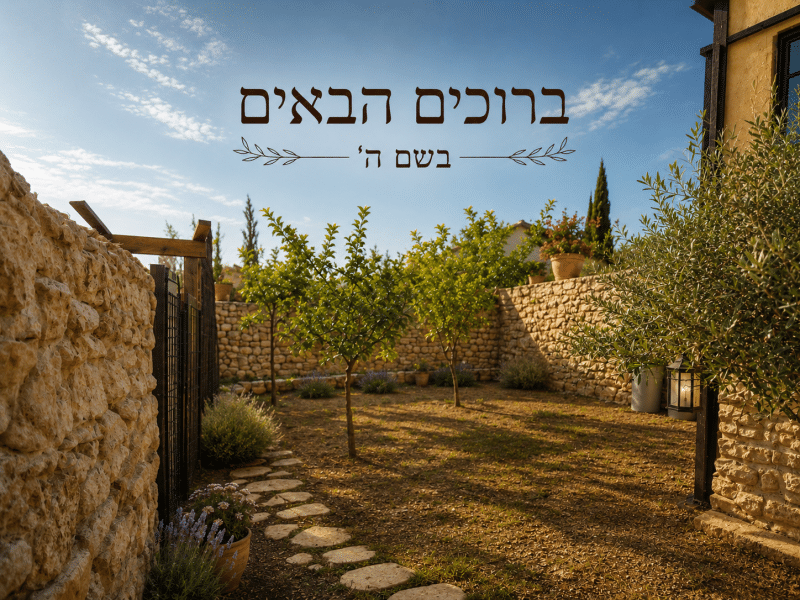 2 יחידות אירוח עם חצר גדולה ממוקמות בעיר העתיקה צפת