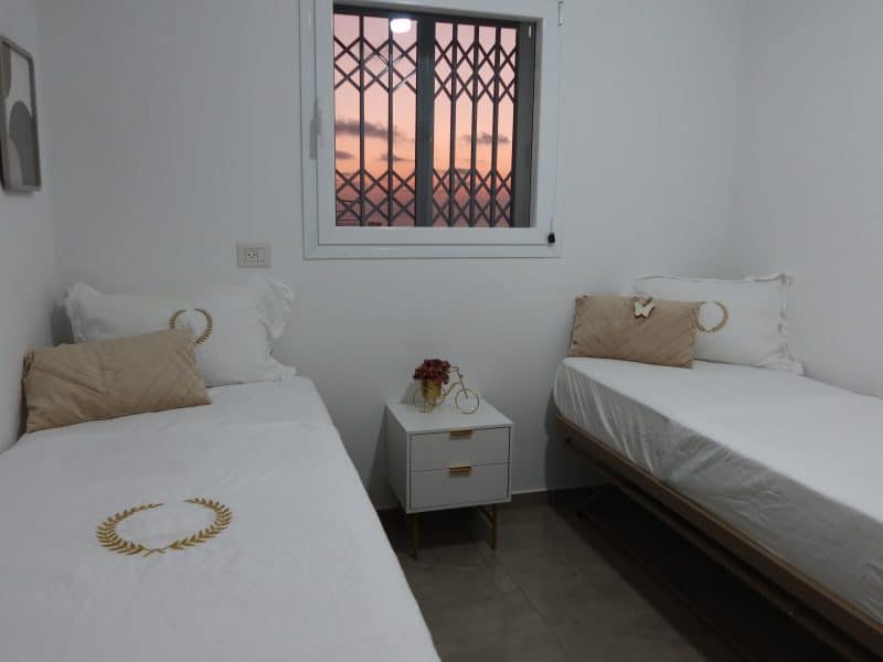 דירת נופש לשבת מול הים בקרית צאנז, נתניה — נוף מכל חדר